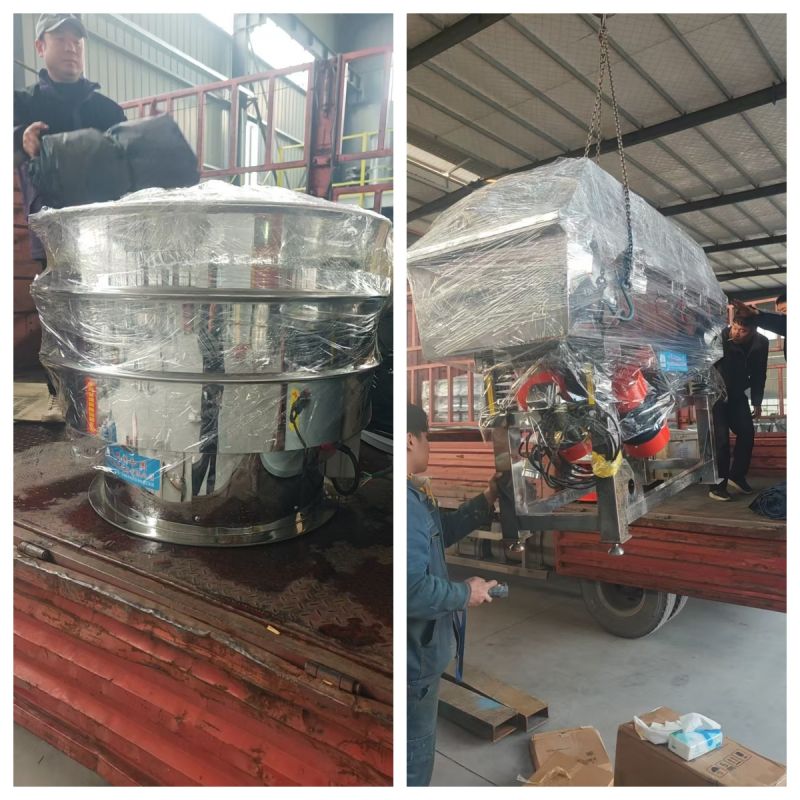 不銹鋼旋振篩、不銹鋼直線篩發(fā)貨